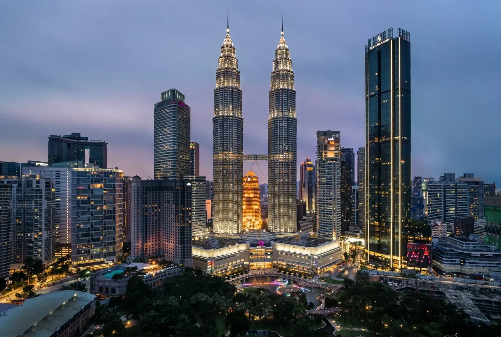 The Kuala Lumpur skyline